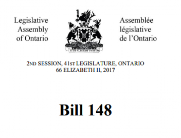 Bill 148: Outlining the New ESA and OHSA Requirements Now in Force